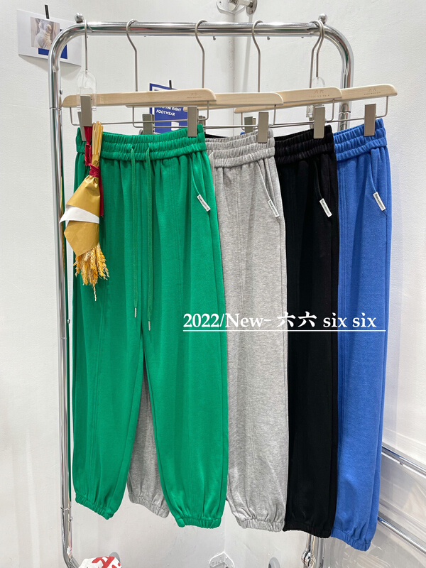 [66] Korean versatile slim casual pants 180# L