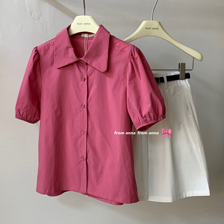 New in early summer! [from Anna] Korean versatile short sleeved shirt 6095# LSW