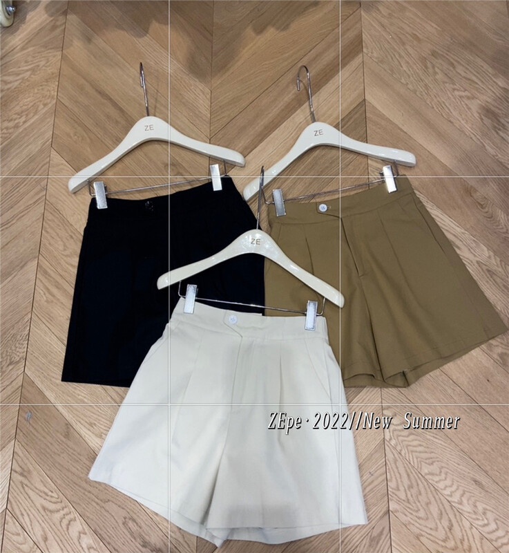 [Ze] simple solid color versatile casual shorts 6808# ll