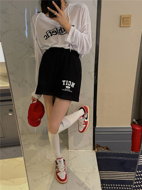 [wut / N Cola] letter printed fashion casual shorts ys1-6687# LSL