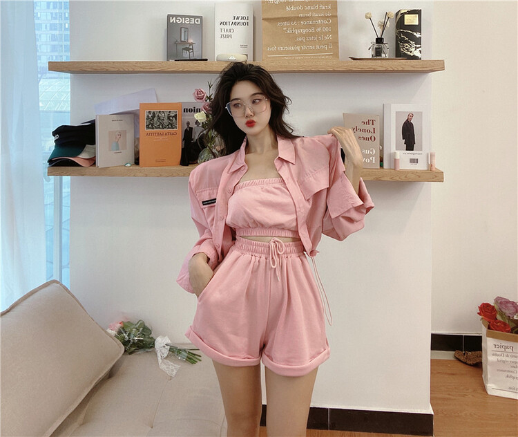 [sister] short pocket long sleeve shirt ys1-295# ozq