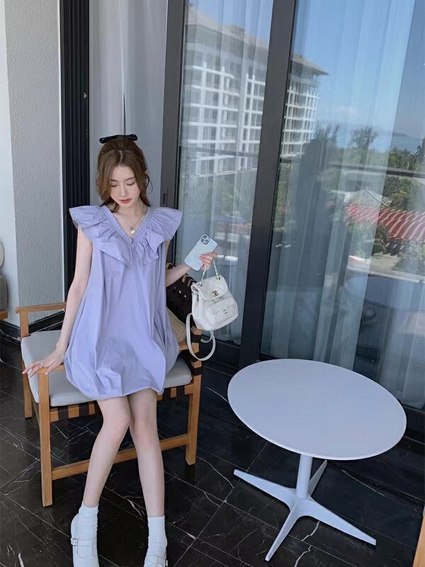 New in early summer! [are studio] fashionable and versatile solid dress 81076# WPL