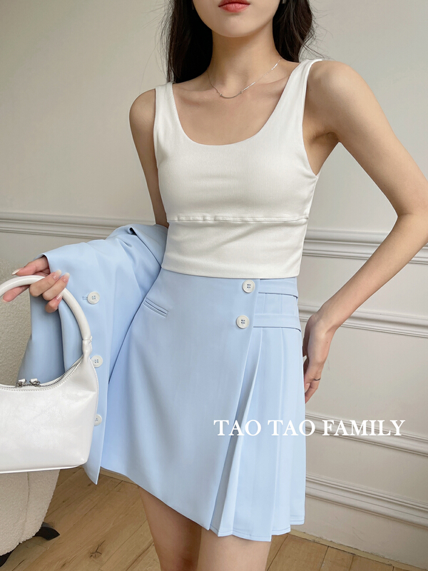 New year in early spring! [Taotao family] elegant temperament pleated skirt 3369# lwy