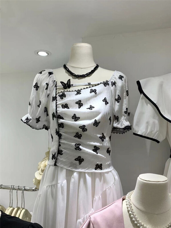 [u.me] Korean Ladies printed blouse 37013# hjy