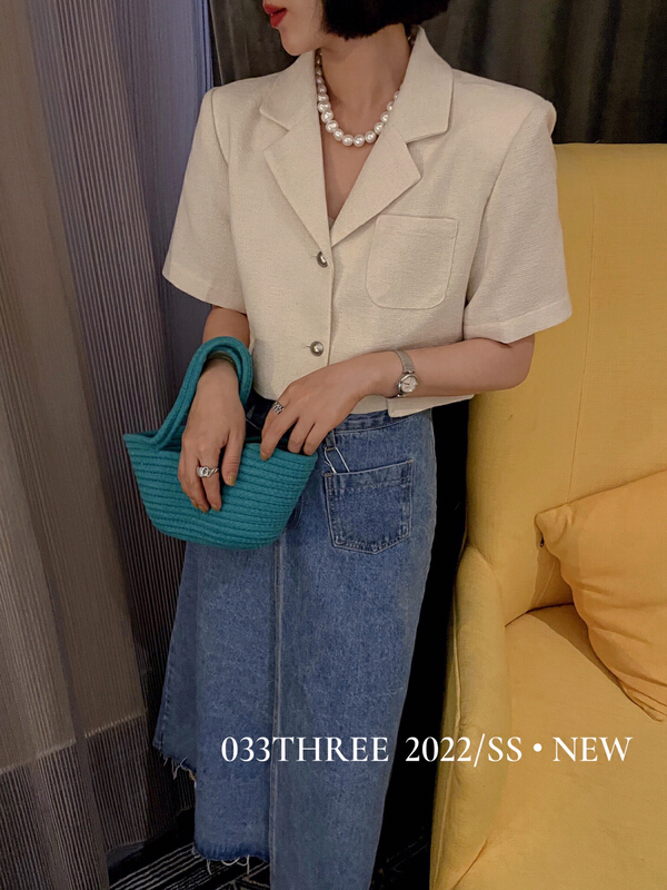 New year in early spring! [033three] xiaoxiangfeng gentle aging short coat 8067# ozq