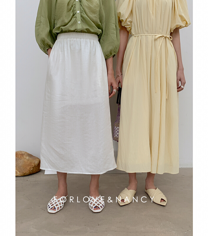 [FN] Korean versatile slim skirt lb2bb5115n# cqw