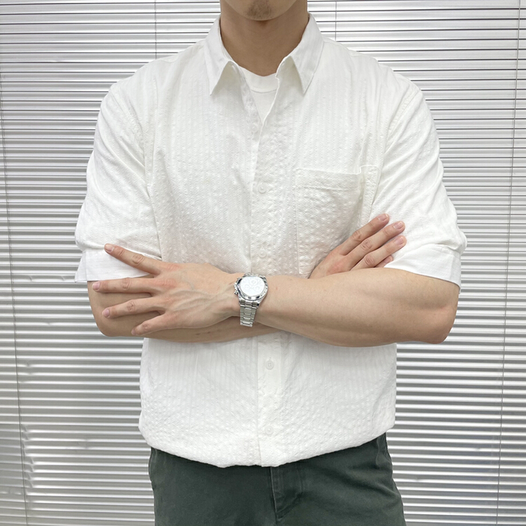 [Macallan] simple and versatile solid color shirt ys1-2171# ZZL
