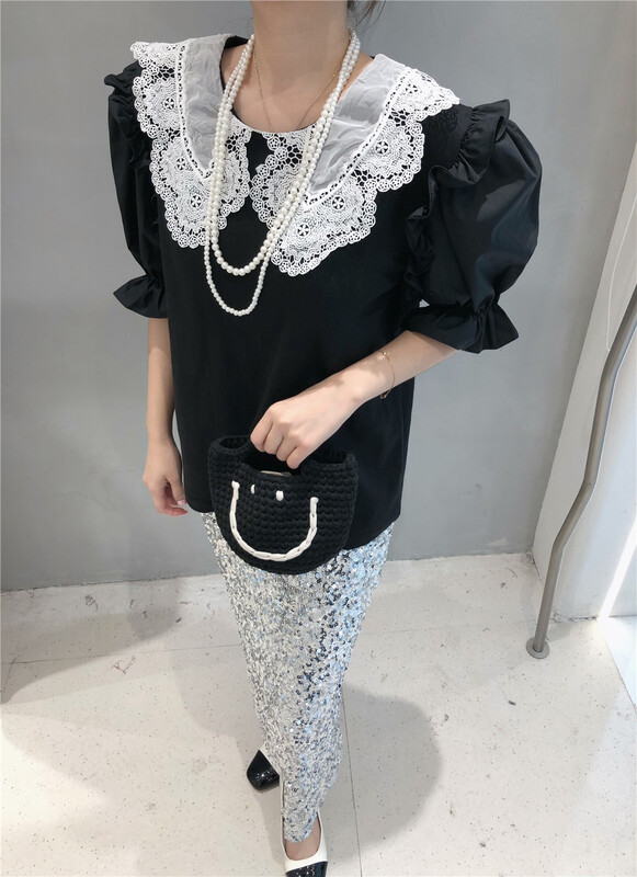 [rich] Korean Pullover short sleeved shirt 77803# zyh