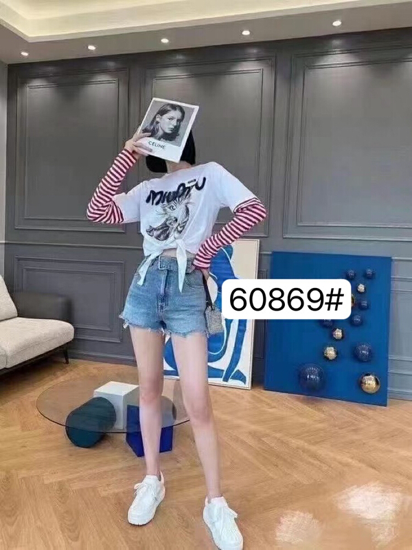 [hgyc fairy tale princess] woolen waist denim shorts 60869# JJ