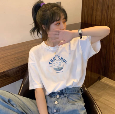 New in early summer! [Ziyi family] Korean basic versatile minority short sleeve T-shirt ys1-0123# WTT