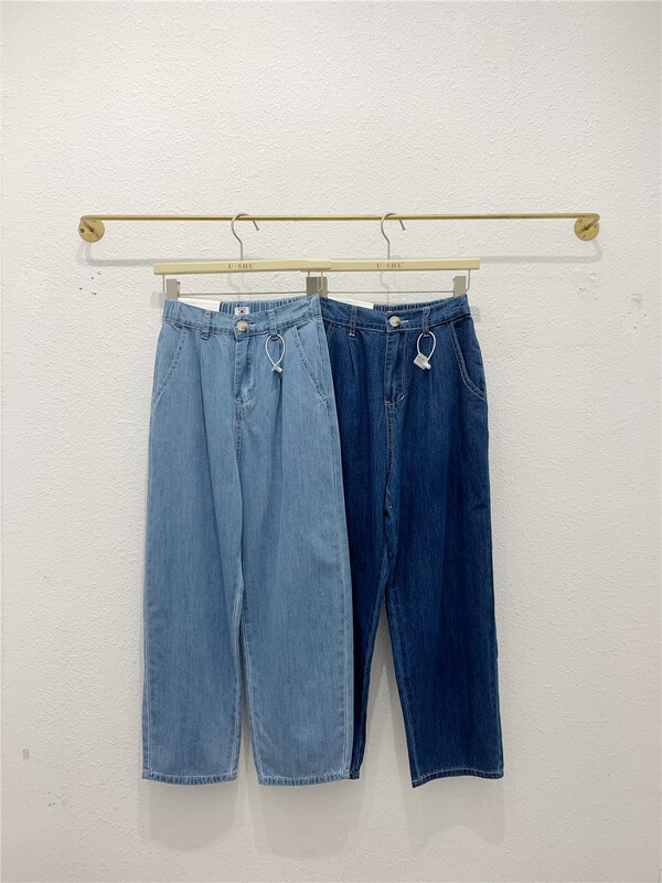 [u.she] Korean loose casual jeans 61016# cqw