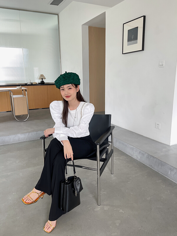 New year in early spring! [DS] fashion heavy craft high elastic shirt 51808\xyj