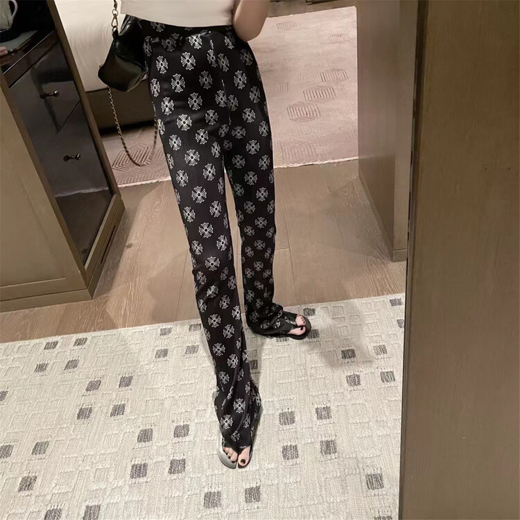 [big C studio] personalized fashion printed micro horn casual pants 5866# PCZ