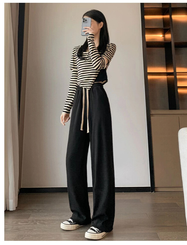 New in early summer! [yipinjia] Korean pure color versatile casual pants 8916# WTT