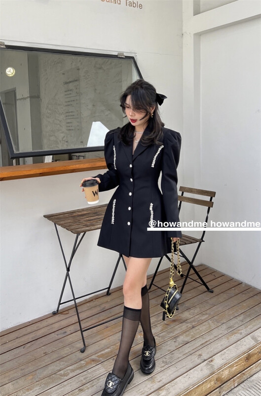 New year in early spring! [how and me Cheng Xi] heavy industry retro foreign style thin dress ys1-8111# LSL