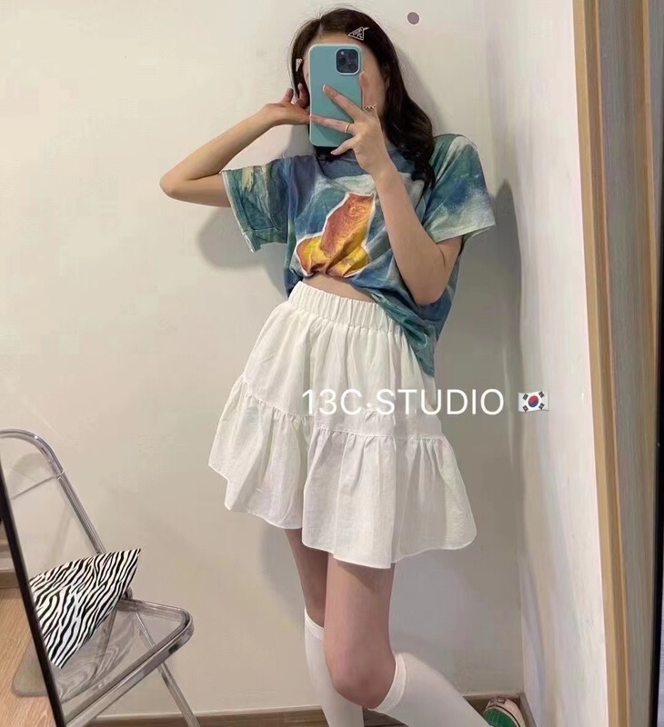 [13c.studio] high waist lady style skirt 8880\ll