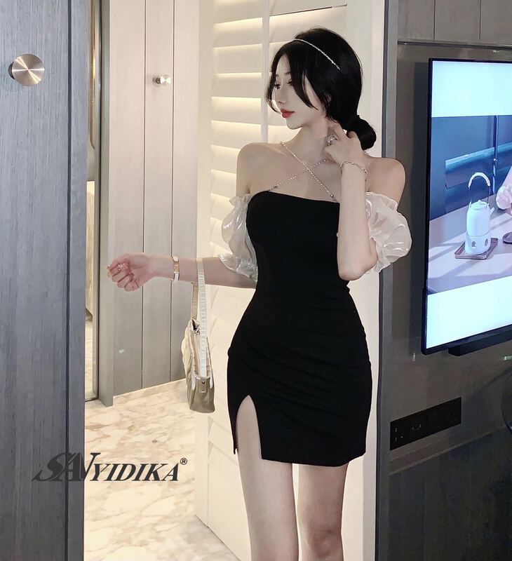 New year in early spring! [aiyidika] temperament versatile color matching dress (detachable with chain) 675# JJ
