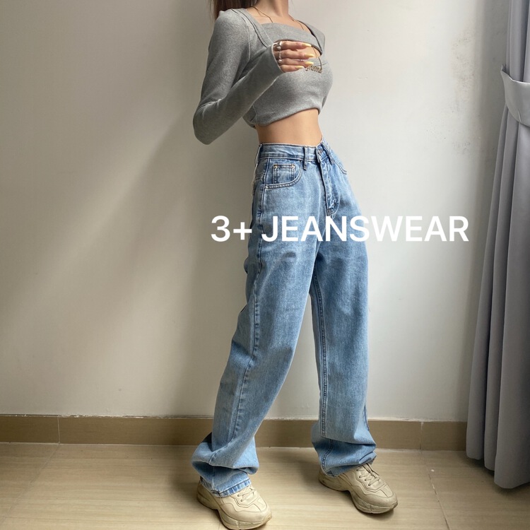 [3 +] Korean version of versatile back jeans 9023# ozq