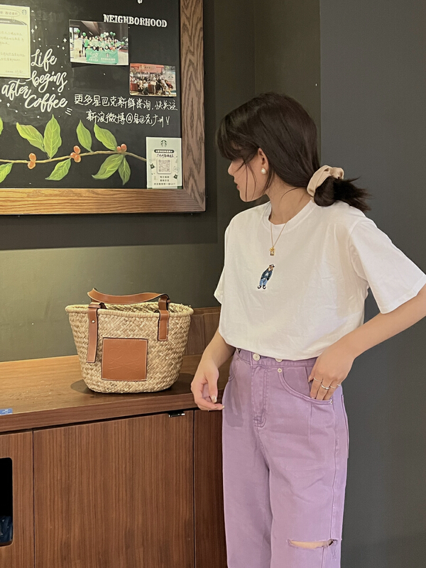 New in early summer! [TA +] round neck Pullover versatile short sleeve T-shirt 5380# XYY
