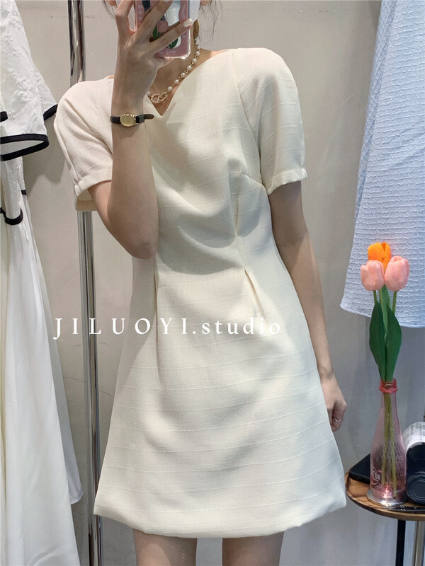 【記羅衣】顯瘦淑女氣質連衣裙  9657#  LL