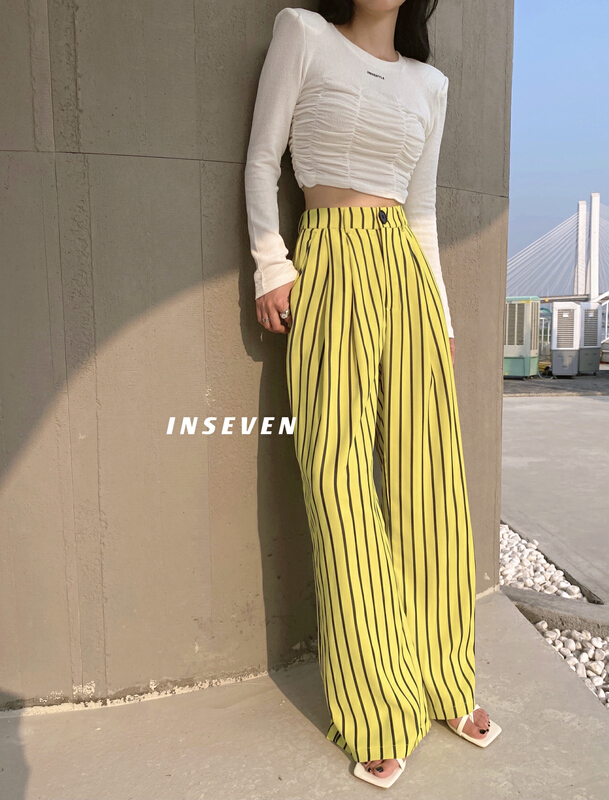 goods in stock! New year in early spring! [inseven] Korean version loose and thin, wide leg casual pants 23692# ozq