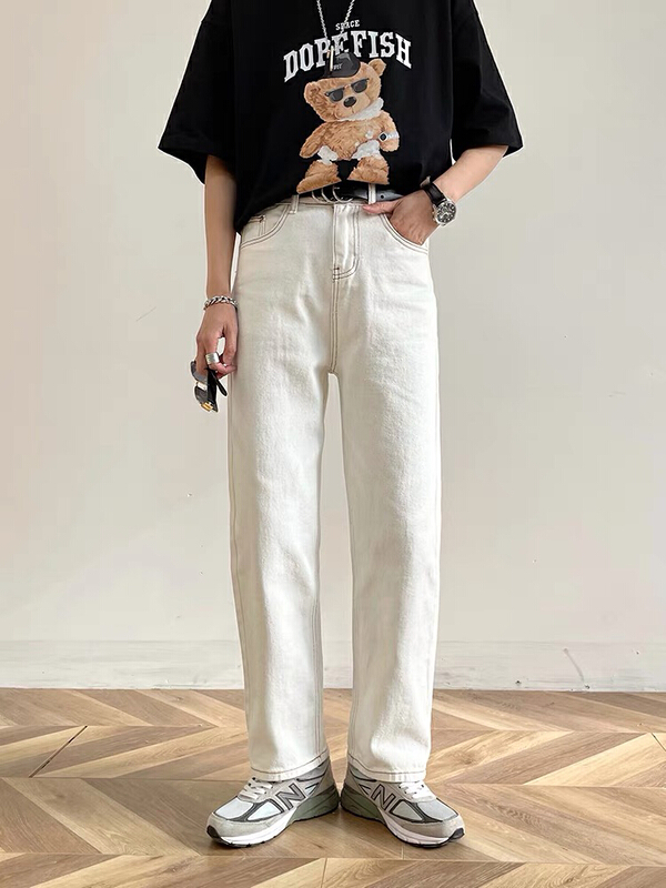 New year in early spring! [Shenzhi] comfortable single button contrast stitch jeans f2210# ZZL