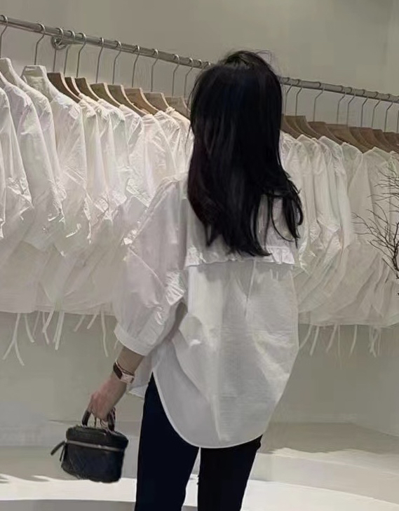 Live broadcast! [JH] fashionable, simple and versatile shirt 41771# PCZ