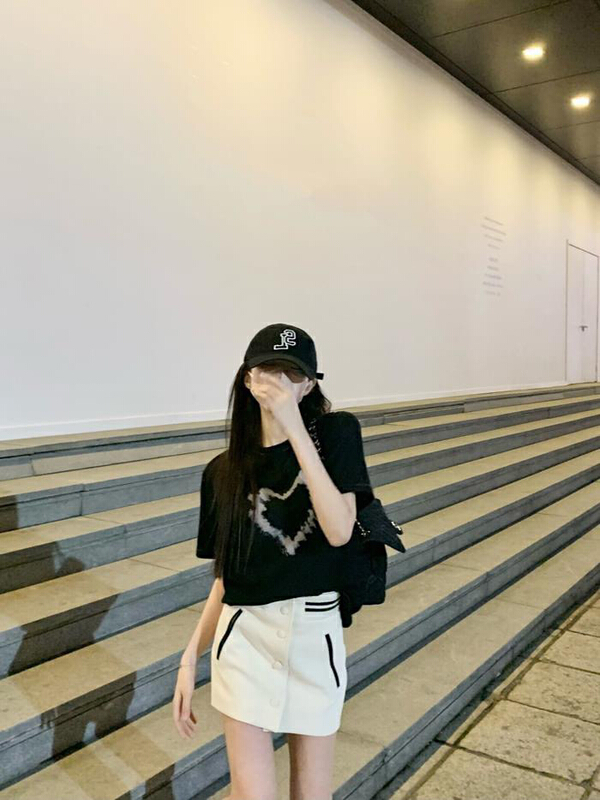 goods in stock! [x · h studio] Korean fashion high waist slim skirt pants 8607# ozq