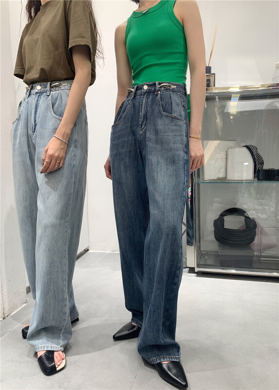 [t-platform] Korean Vintage waist jeans 8378# zxx