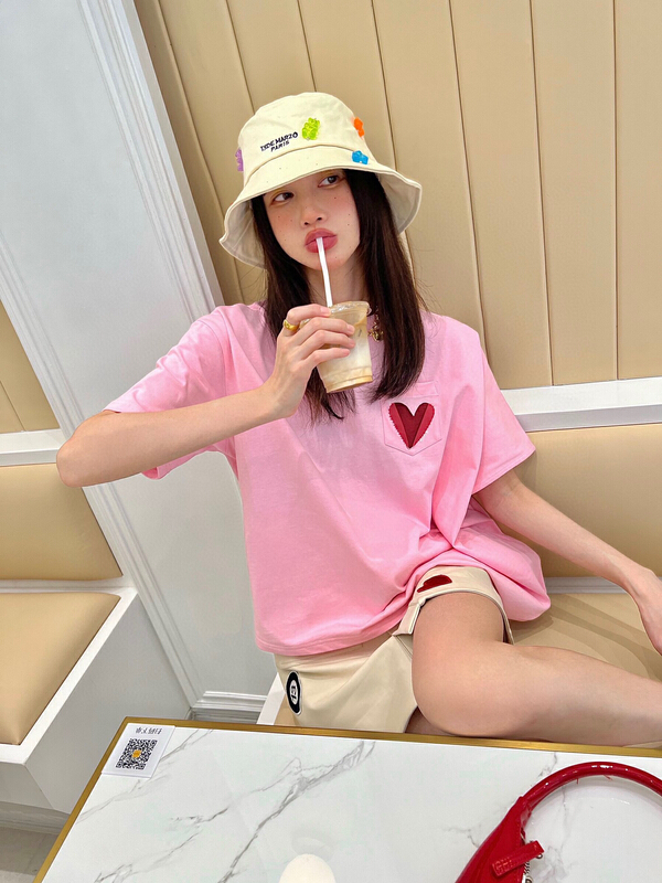 [YT] letter printed loose short sleeve T-shirt t51307# PCZ