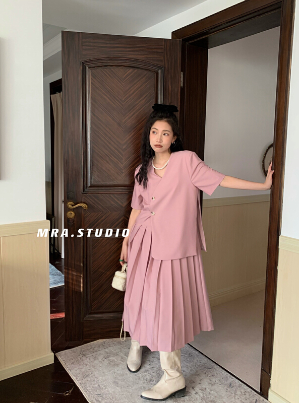 New year in early spring! [MRA] senior brand fake two-piece suit dress xt5033# zxl