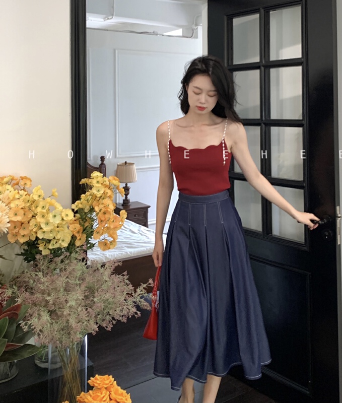 [Xiu Xixi] Korean retro fashion skirt 19399# zxx