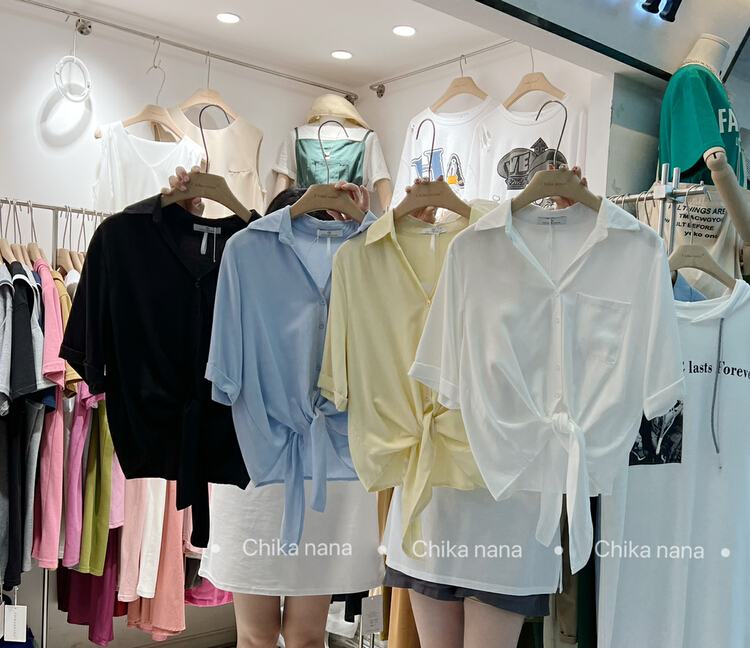 [Chika. Nana] Korean fashion design shirt 2257# cqw