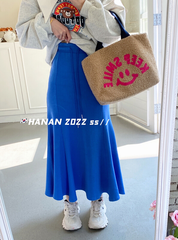goods in stock! New year in early spring! [Hanan] Korean slim fit and versatile high waist skirt 6762# LSL