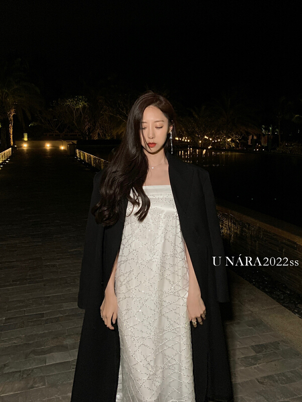 New year in early spring! [u Nara] heavy industry embroidery Vintage small sexy suspender skirt (belt can not be removed) 81062# WPL