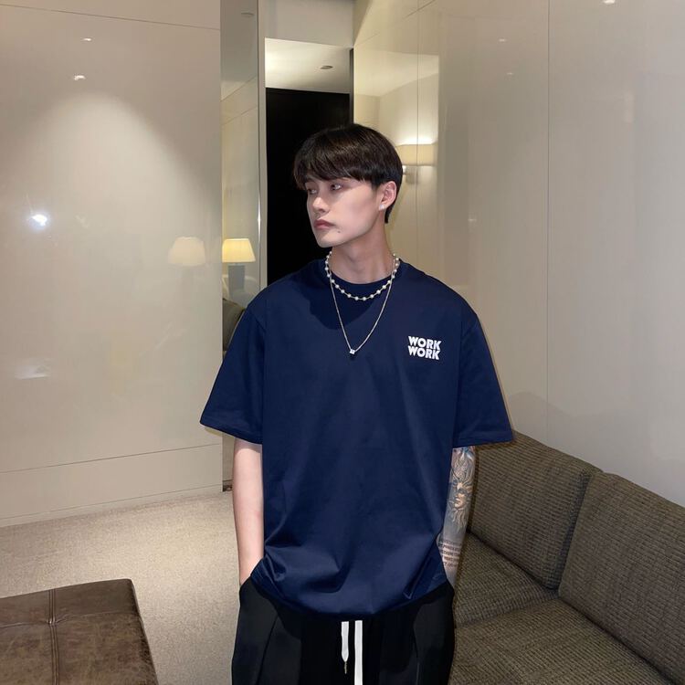 New year in early spring! [CGC] crew neck loose letter printed short sleeve T-shirt 0617# ZZL