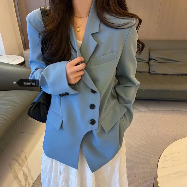 goods in stock! New year in early spring! [Saina fashion] elegant temperament button Korean style suit x1055# CLS