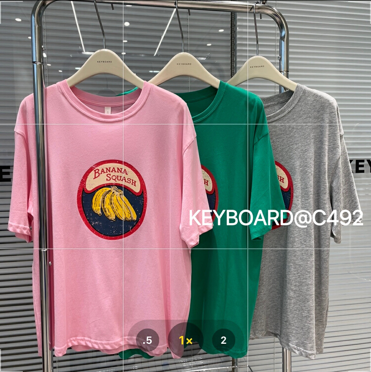 Original price 43.99! [keyboard] Korean personalized fruit printed short sleeve T-shirt 002# LSL