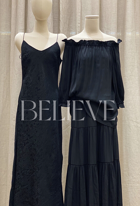 [believe] elegant lace design blouse + fashionable high waist slim skirt suit (only suit) hl22008# cqw