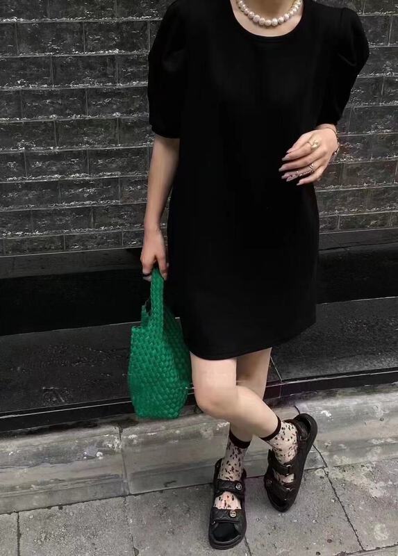 [Duomi] striped bubble sleeve fashion dress 8293# zxl