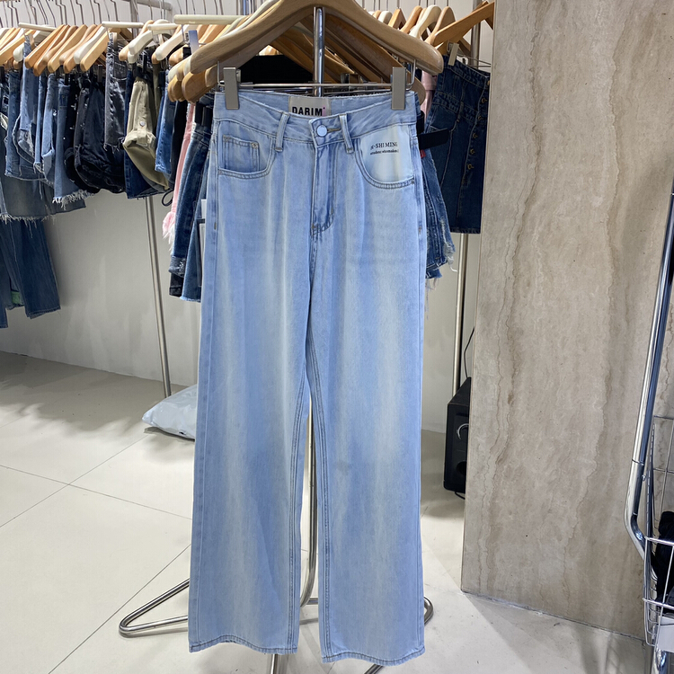 [by flow] Korean loose straight skinny jeans w471# XYY