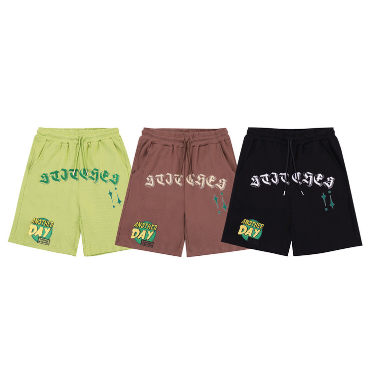 New in early summer! [venue] elastic waist versatile fashion letter lace up casual shorts ze908# CSX