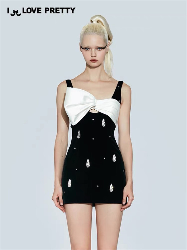 [laga] color blocking lady dress 2293# JJ