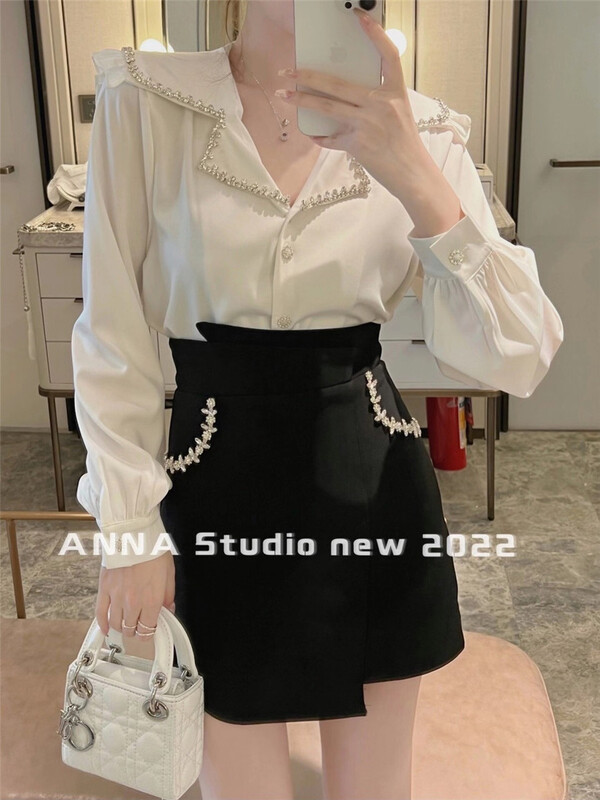 New year in early spring! [Anna] personalized hot drill comfortable casual shorts 5503# JJ