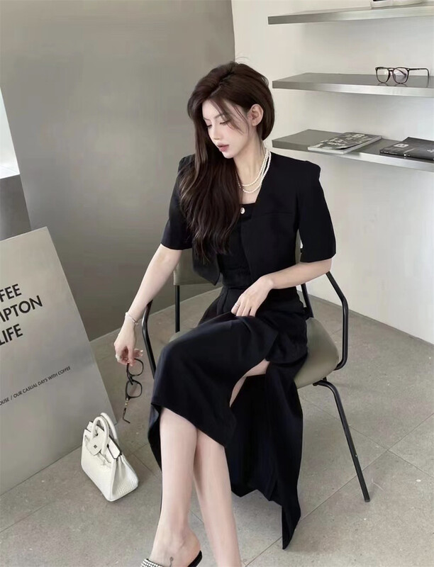 [nm. Girl] light mature style suspender dress + simple Jacket Suit 20011# JJ
