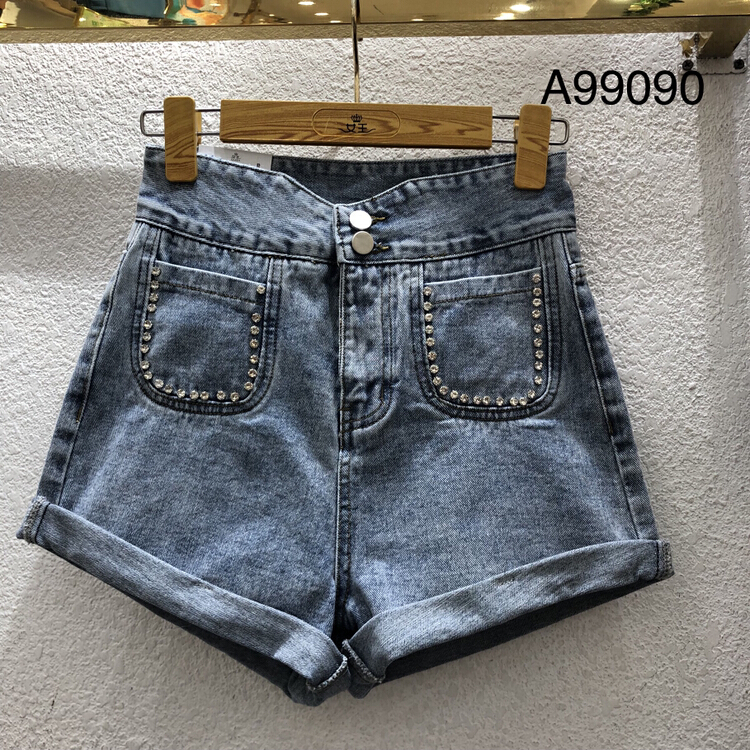 New year in early spring! [queen] Korean loose and versatile denim shorts a99090# ozq