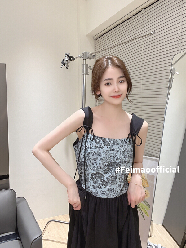 New in early summer! [Feimao Philippine cat] French style fashion dress ym-7519# LSL