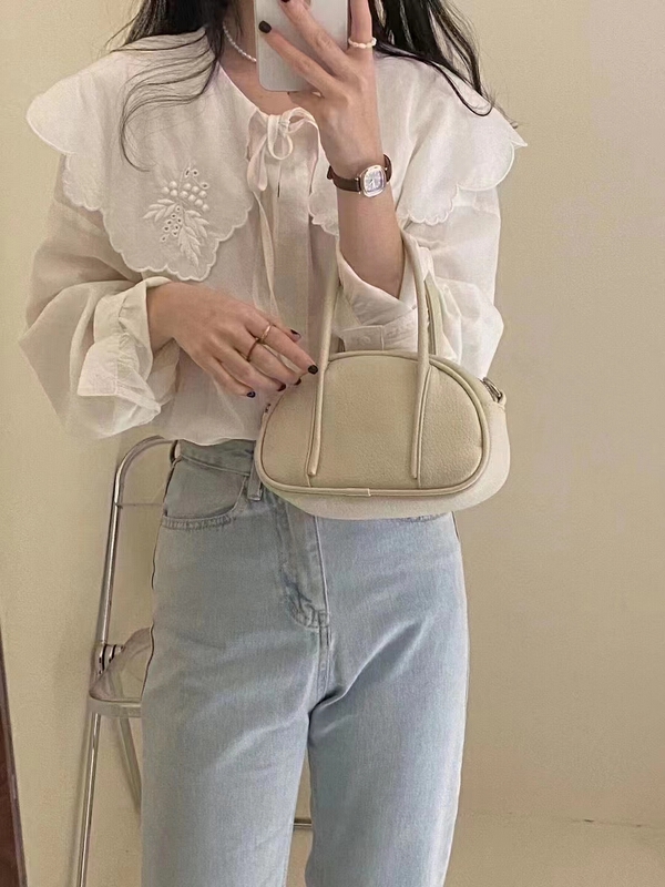 New year in early spring! [baby] Korean versatile loose shirt 8519# WTT
