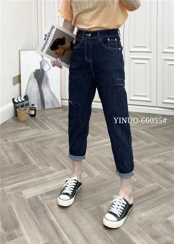 [Yinuo Yinuo jeans] broken hole Harlan skinny jeans 6055# ZSY