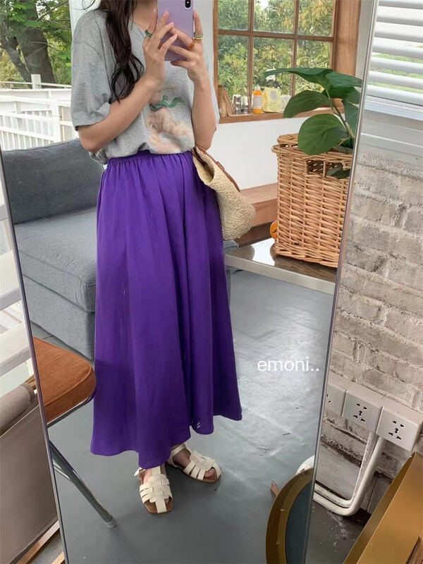 [emoni] Korean loose A-line fashionable skirt 10960# CLS